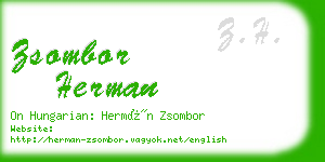 zsombor herman business card